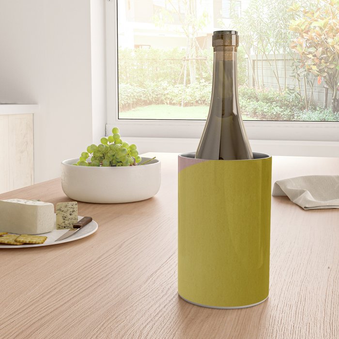 Abstract shape-gold Wine Chiller Gallery Image 4