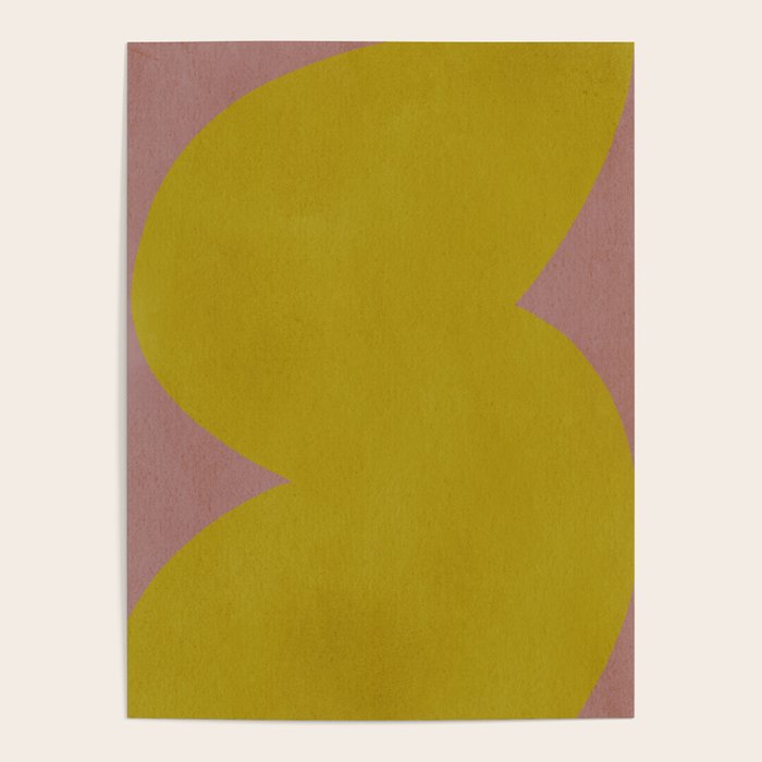 Abstract shape-gold Poster Gallery Image 1