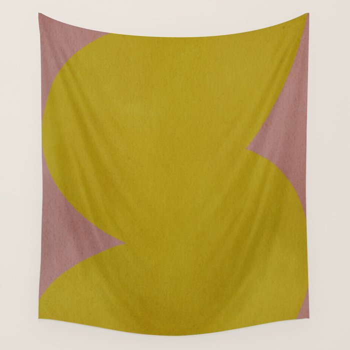 Abstract shape-gold Wall Tapestry Gallery Image 4