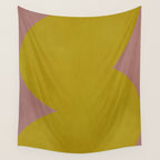 Abstract shape-gold Wall Tapestry Gallery Image 4