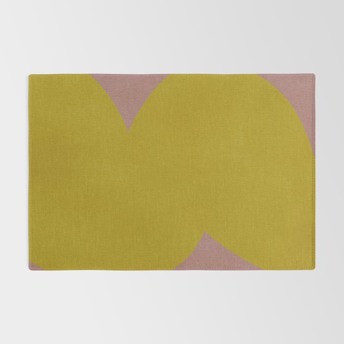 Abstract shape-gold Rug Gallery Image 2