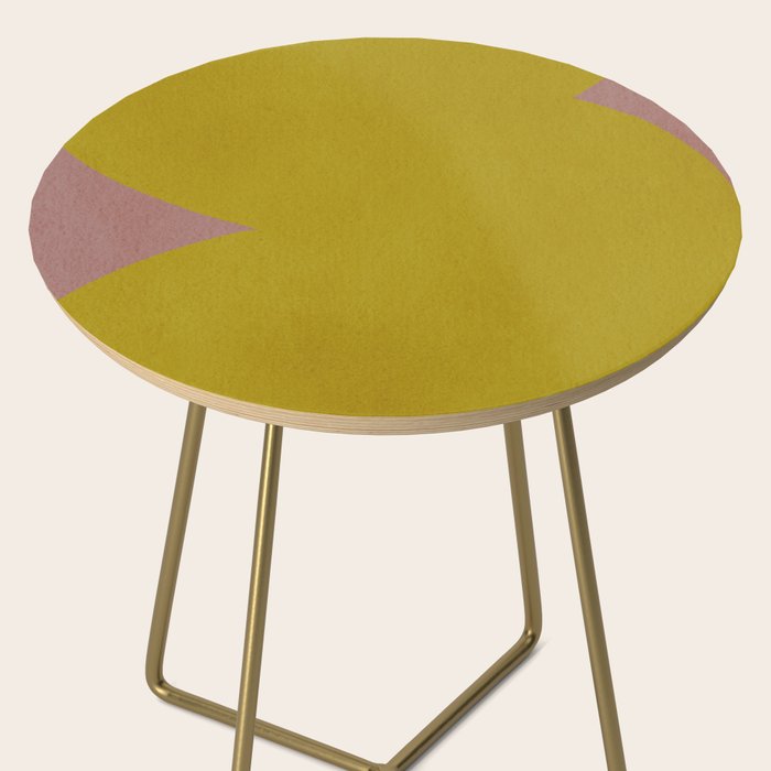 Abstract shape-gold Side Table Gallery Image 2