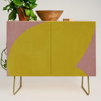Abstract shape-gold Credenza Gallery Image 1