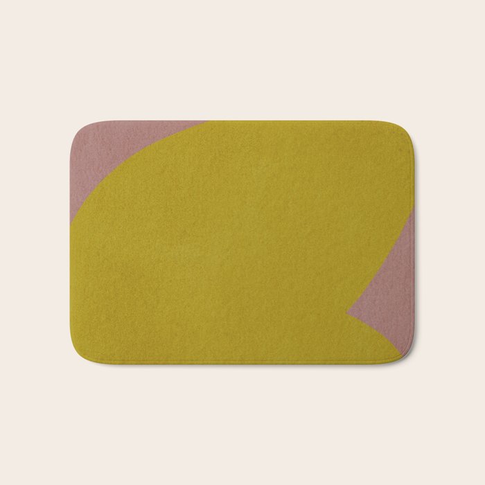Abstract shape-gold Bath Mat Gallery Image 1