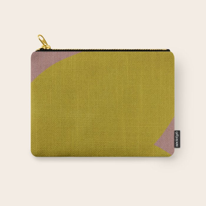 Abstract shape-gold Carry All Pouch Gallery Image 1