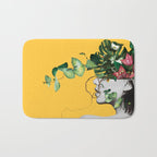 Lady Flowers Bath Mat Gallery Image 1