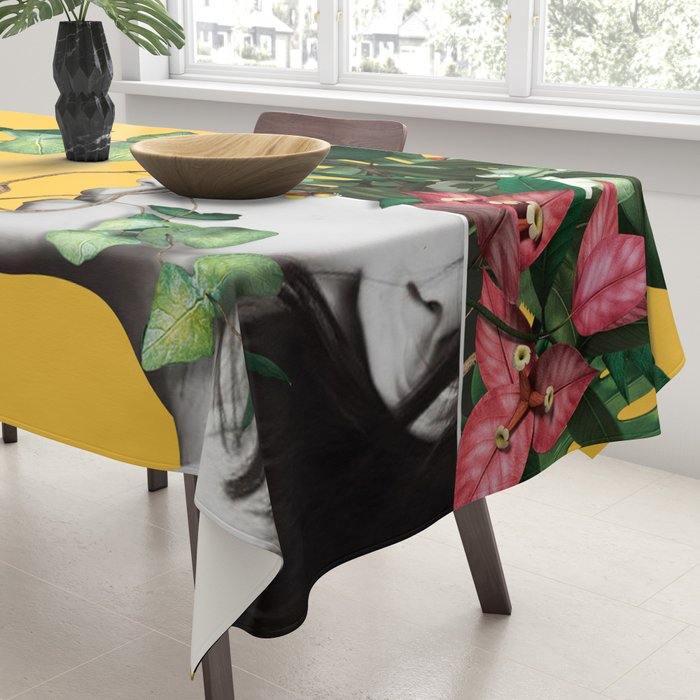 Lady Flowers Tablecloth Gallery Image 3