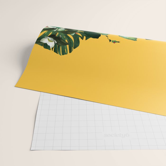 Lady Flowers Wrapping Paper Gallery Image 2