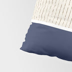 Beige Navy Pillow Sham Gallery Image 4