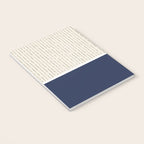 Beige Navy Notebook Gallery Image 3