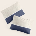 Beige Navy Pillow Sham Gallery Image 3