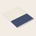 Beige Navy Notebook Gallery Image 2