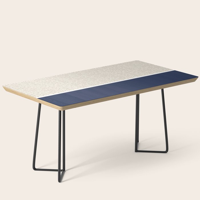 Beige Navy Coffee Table Gallery Image 1