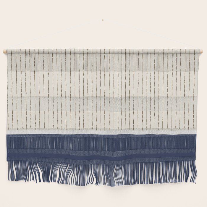 Beige Navy Wall Hanging Gallery Image 1