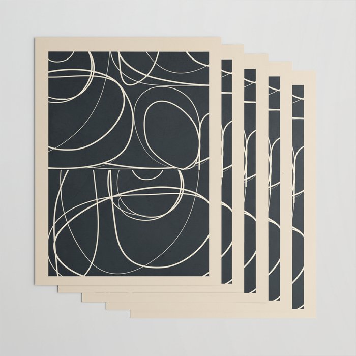 Abstract Line 20 Wrapping Paper Gallery Image 3