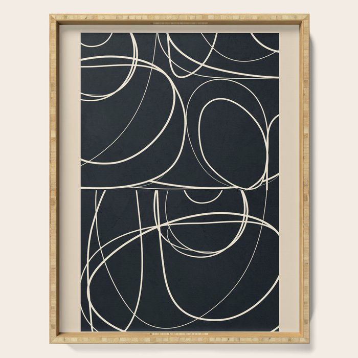 Abstract Line 20 Serving Tray Gallery Image 1