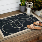 Abstract Line 20 Outdoor Rug Gallery Image 2