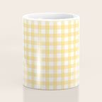 Sunshine Yellow Gingham Coffee Mug Gallery Image 4