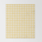 Sunshine Yellow Gingham Throw Blanket Gallery Image 2