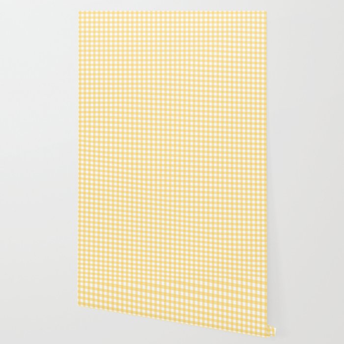 Sunshine Yellow Gingham Wallpaper Gallery Image 2