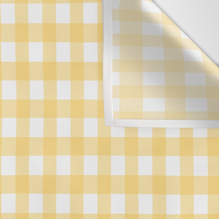 Sunshine Yellow Gingham Wall Tapestry Gallery Image 3