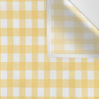 Sunshine Yellow Gingham Wall Tapestry Gallery Image 3