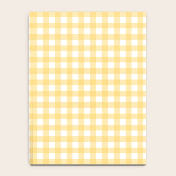 Sunshine Yellow Gingham Notebook Gallery Image 4