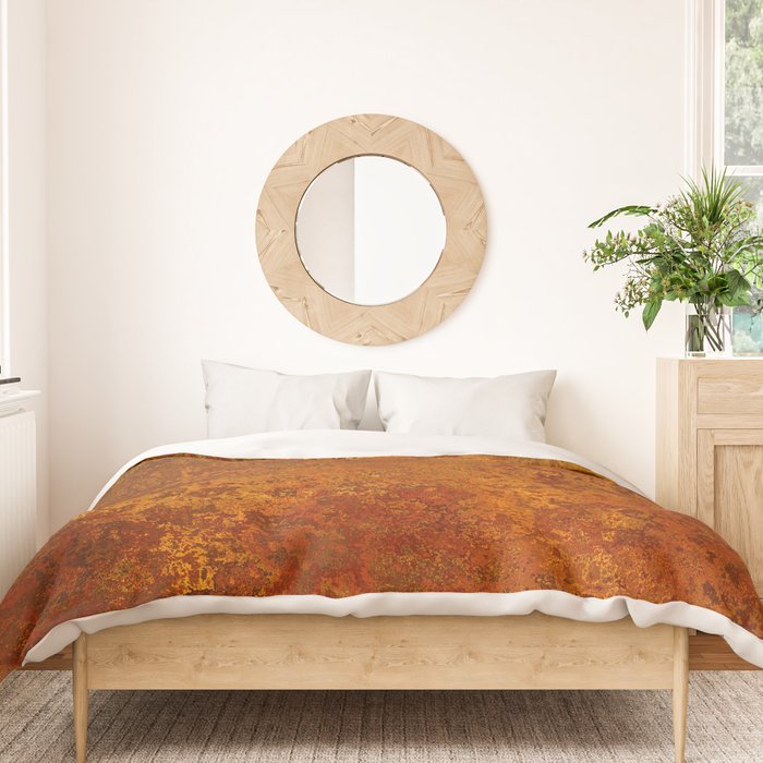 Vintage Copper Rust, Minimalist Art Duvet Cover Gallery Image 3
