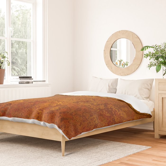 Vintage Copper Rust, Minimalist Art Duvet Cover Gallery Image 2