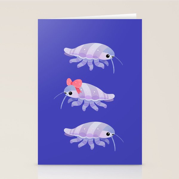 Ribbon giant isopod Stationery Card Gallery Image 2