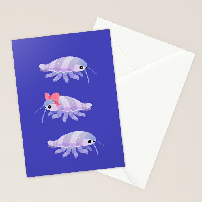 Ribbon giant isopod Stationery Card Gallery Image 2