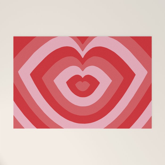 Hypnotic Cherry Lips Welcome Mat Gallery Image 1