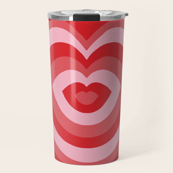 Hypnotic Cherry Lips Travel Mug Gallery Image 1