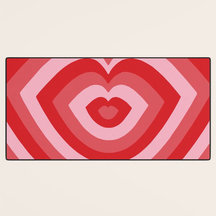 Hypnotic Cherry Lips Desk Mat Gallery Image 3