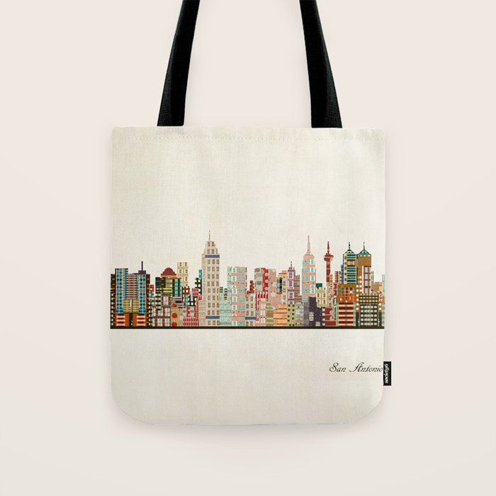 san antonio skyline Tote Bag Gallery Image 1