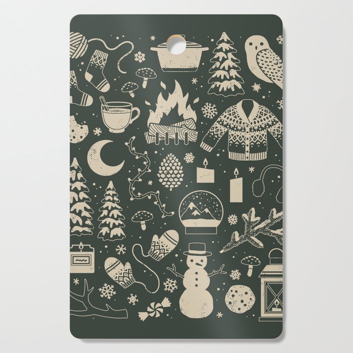 Winter Nights: Forest Cutting Board Gallery Image 1