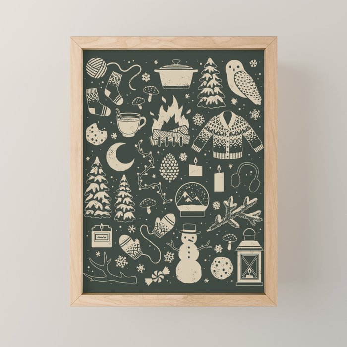 Winter Nights: Forest Mini Art Print Gallery Image 1