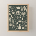 Winter Nights: Forest Mini Art Print Gallery Image 1