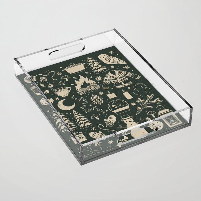 Winter Nights: Forest Acrylic Tray Gallery Image 1
