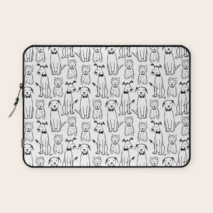 Three dogs Laptop Sleeve Gallery Image 1