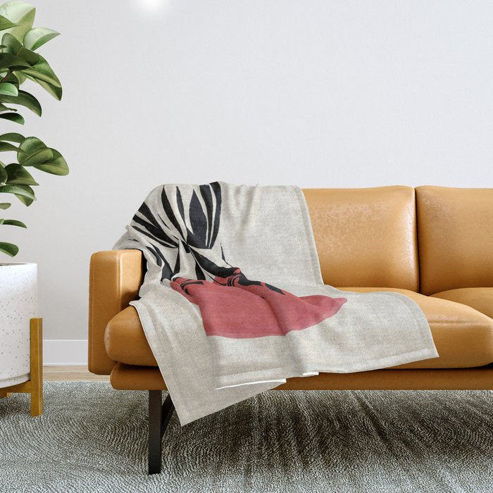 Fire Vines  Throw Blanket Gallery Image 1