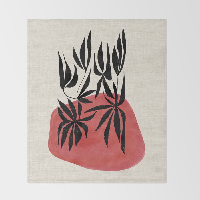 Fire Vines  Throw Blanket Gallery Image 2