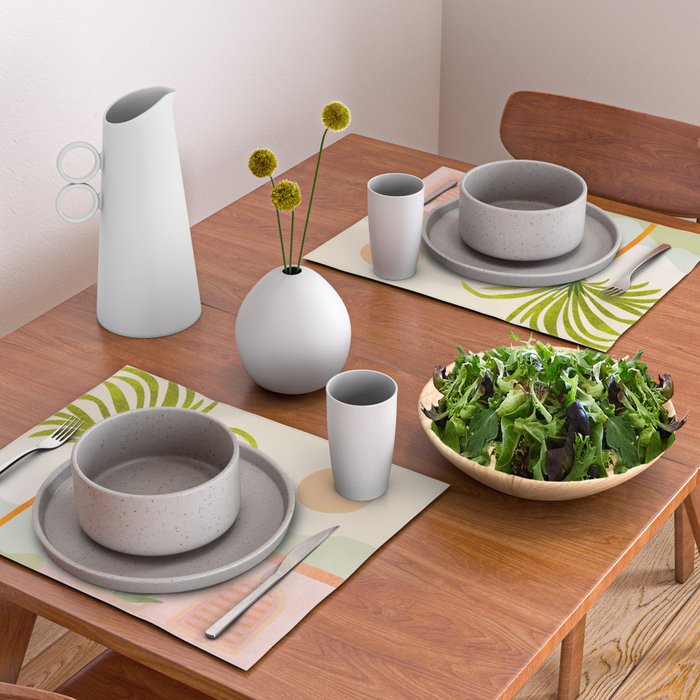 Tropical Mountain Village Landscape Placemat Gallery Image 2