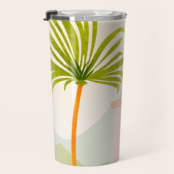 Tropical Mountain Village Landscape Travel Mug Gallery Image 3