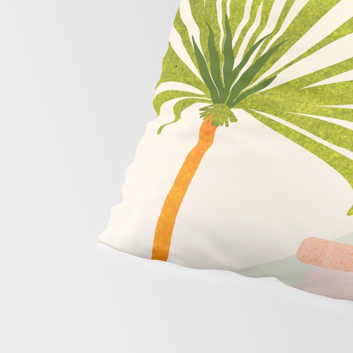 Tropical Mountain Village Landscape Pillow Sham Gallery Image 4