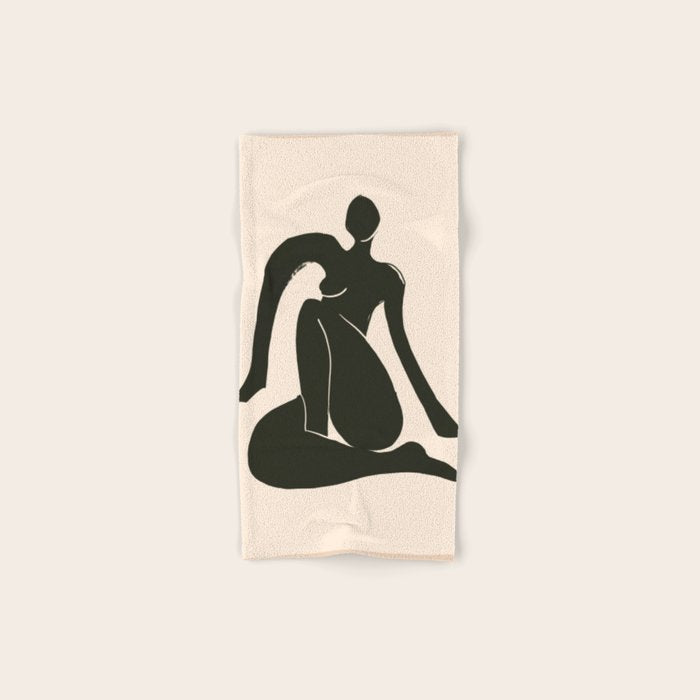 Abstract Art Female Figure 31 Bath Towel Gallery Image 1