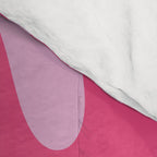 Modern Retro Liquid Swirl Abstract Pattern Vertical in Double Hot Pink  Comforter Gallery Image 4