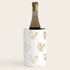 Luxe Gold Hearts on White Wine Chiller Gallery Image 1