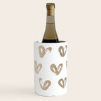 Luxe Gold Hearts on White Wine Chiller Gallery Image 3