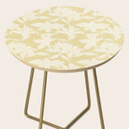 Minimalistic Beige Cut-Out Flowers Side Table Gallery Image 2
